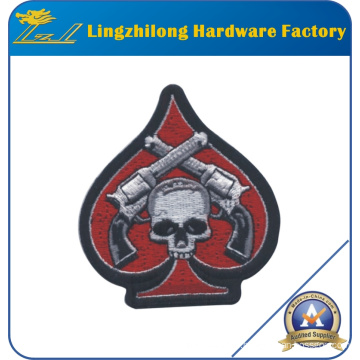 Patch Velcro-on 100% Broderie Design Skull